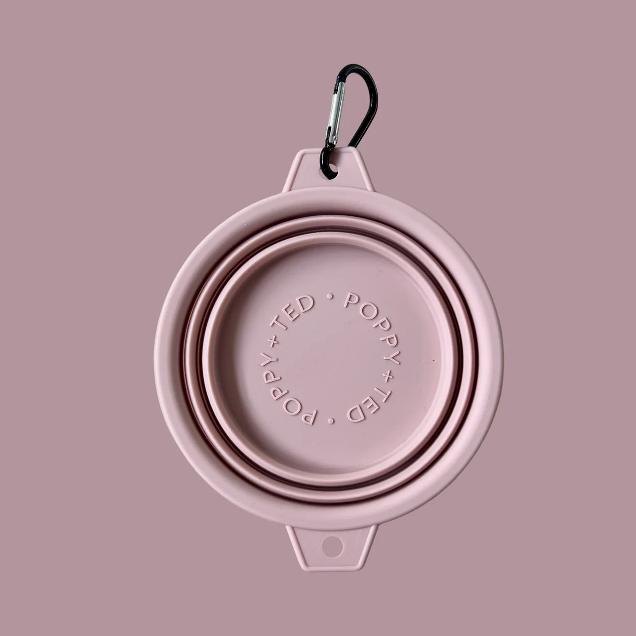 Pink Collapsible Dog Bowl