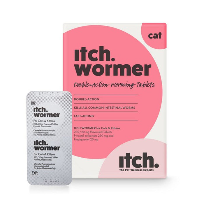 Itch Wormer Tablets for Cats - Cat Supplements