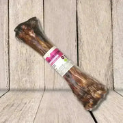 JR Pet Products Beef Shin bone-shaped dog chew toy in clear packaging