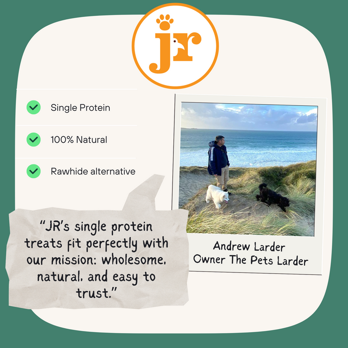 JR Pet Products Beef Tail 250g - Natural Dog Chew