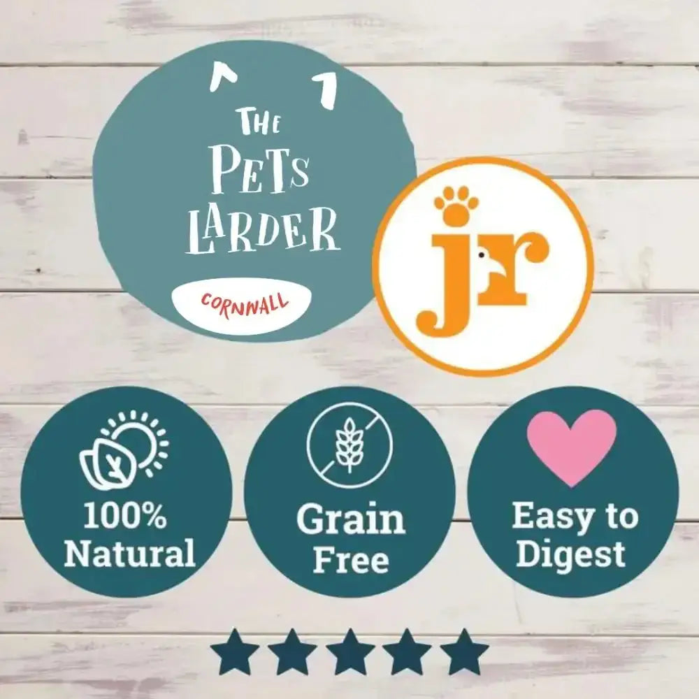 Natural grain-free pet food with beef tails from JR Pet Products in Cornwall