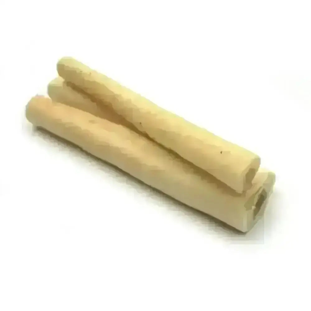 Bone-shaped dog chew toy with natural texture from JR Pet Products Beef Tails Singles