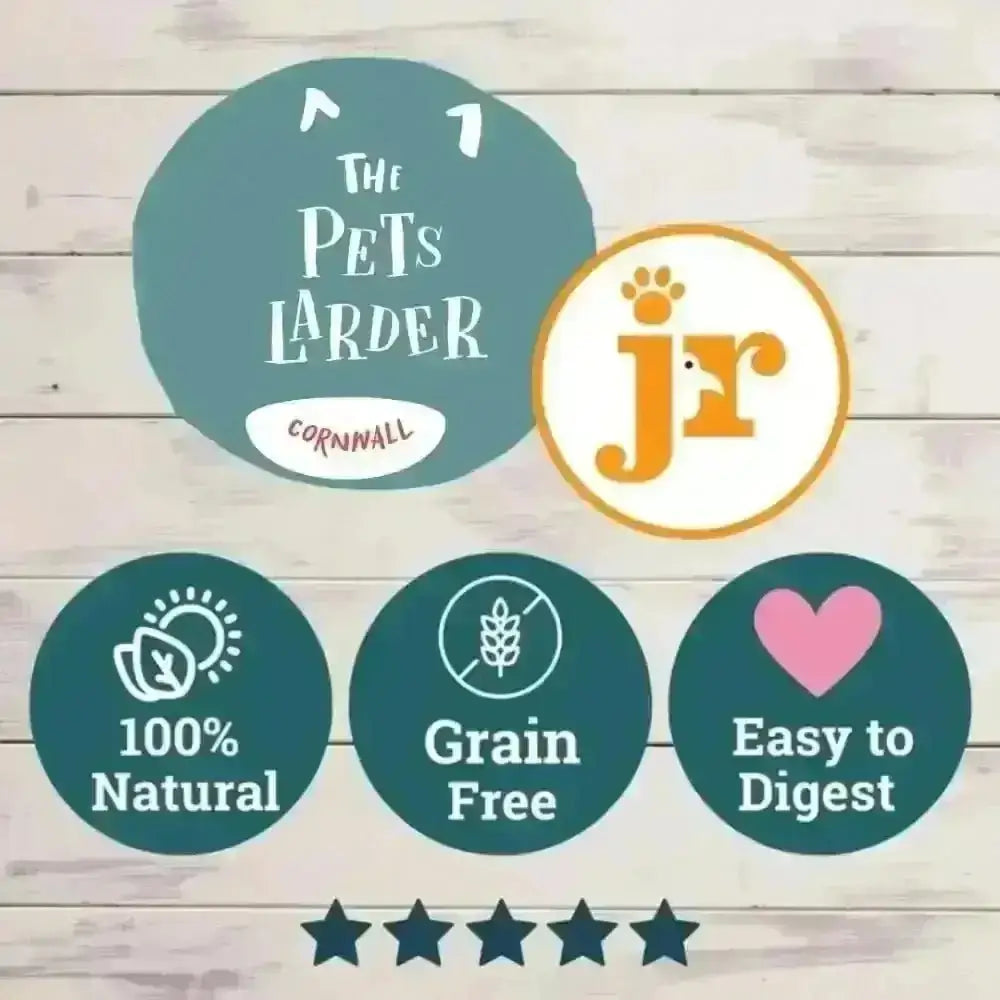 Natural grain-free pet food with beef tails from JR Pet Products in Cornwall