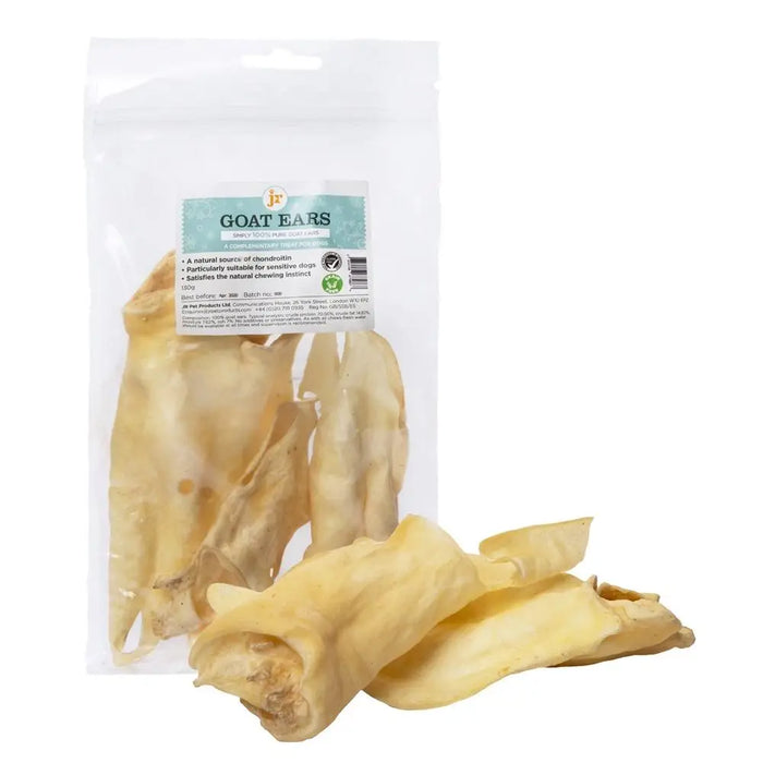JR Goat Ears Dog Treats JR Pet Products - Natural Dog Chews Available At The Pets Larder Natural Pet Shop. 