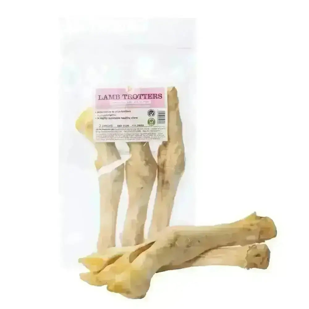 JR Pet Products lambs feet 3pk in clear bag, long lasting pet products