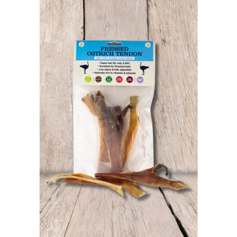 JR Pet Products Pressed Ostrich Tendon - Dog Treats