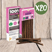 JR Pet Products Pure Beef Sticks Case of 20 - Natural Treats For Dogs