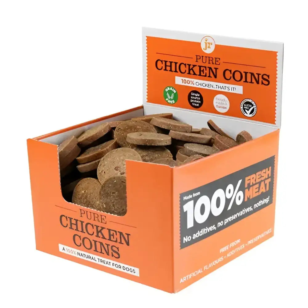 JR Pet Products Pure Chicken Coins 1.5kg Box of Fresh Chicken Treats