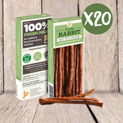 JR Pet Products Pure Rabbit Sticks Case of 20 - Natural Treats For Dogs