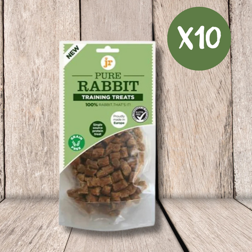 JR Pet Products Pure Rabbit Training Treats Case of 10 - Natural Treats For Dogs