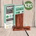 JR Pet Products Pure Salmon Sticks Case of 20 - Natural Treats For Dogs