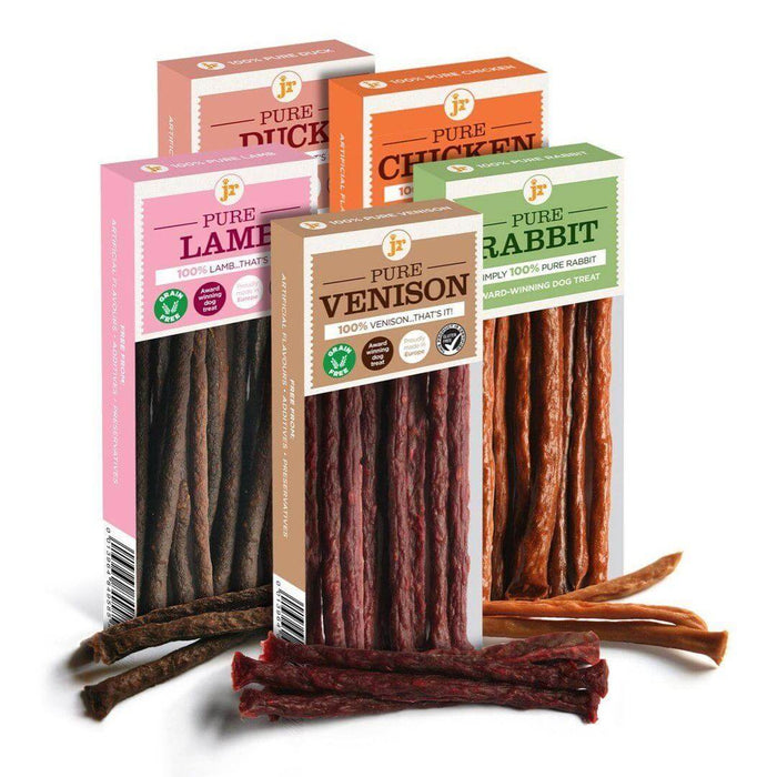 Jr Pure Sticks Variety (Duck, Rabbit, Venison, Chicken & Lamb) Dog Treats JR Pet Products