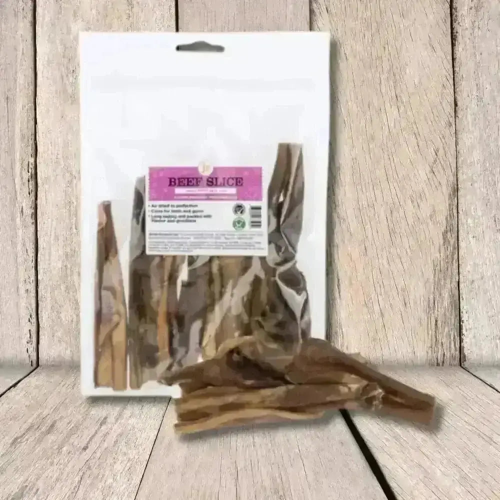 JR Pet Products Rolled Beef Slice 200g natural dental chew bag