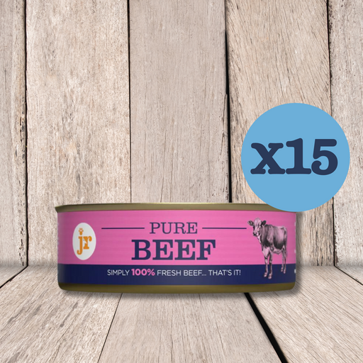 JR Pure Beef Topper & Mixer 80g - 80g x 15 - Natural Wet Dog Food