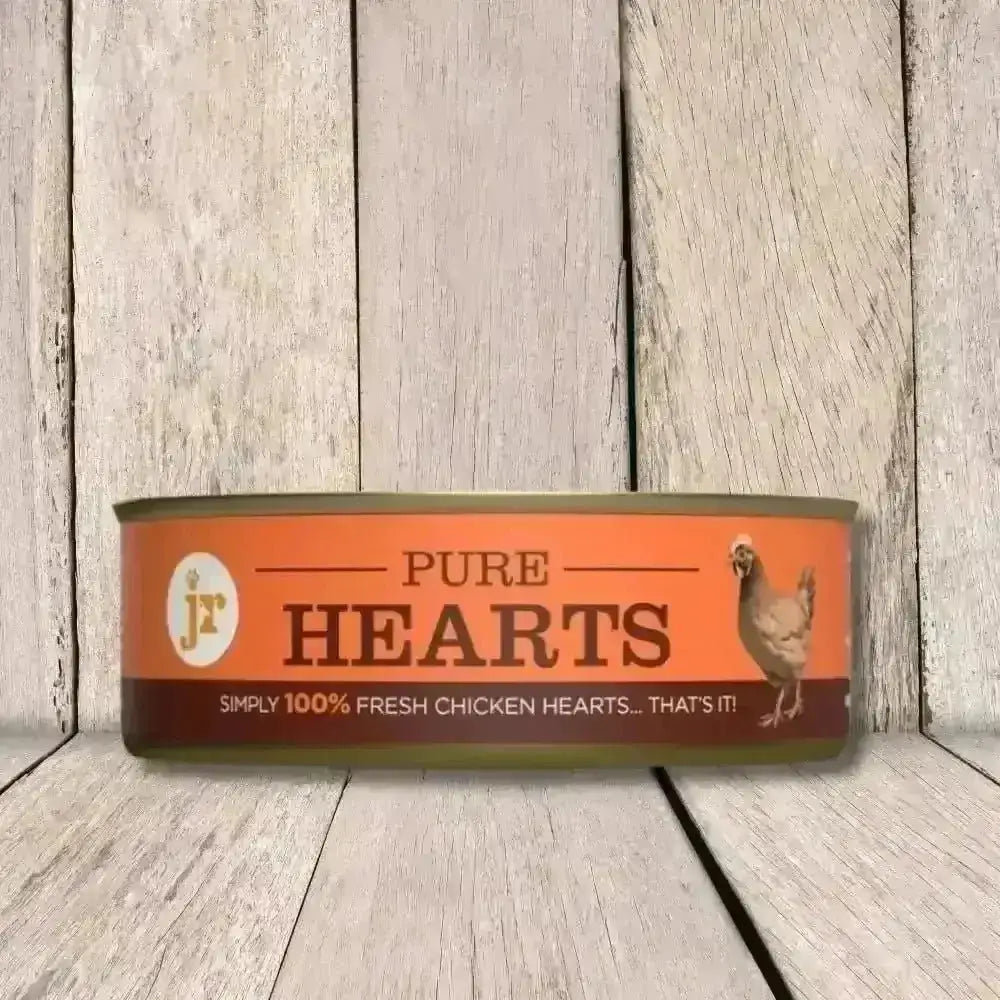JR Pure Chicken Hearts Topper & Mixer 80g Canister