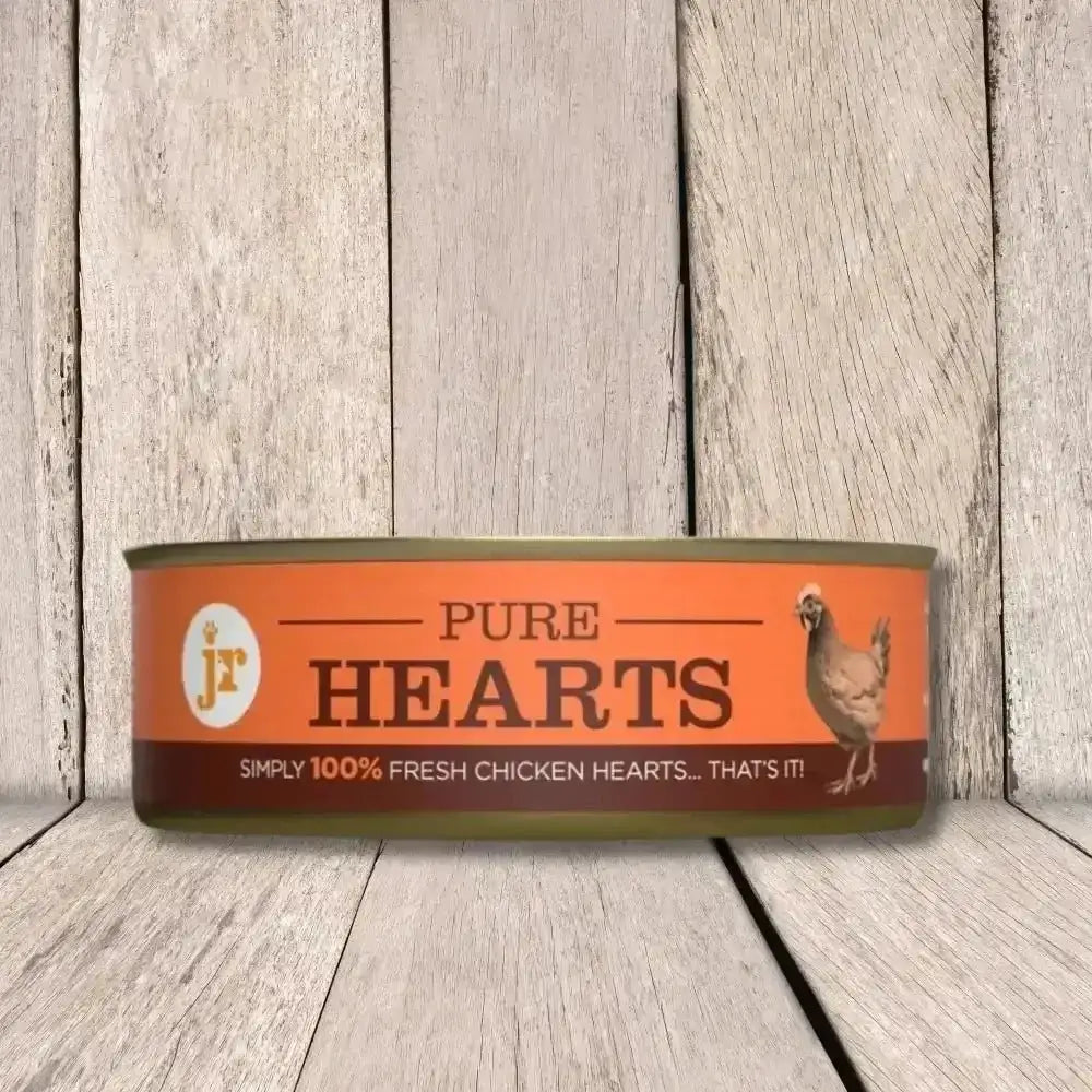 JR Pure Chicken Hearts Topper & Mixer 80g Canister
