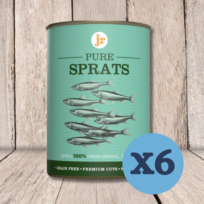 JR Pure Sprats Topper Mixer 400g | Natural wet food for dogs