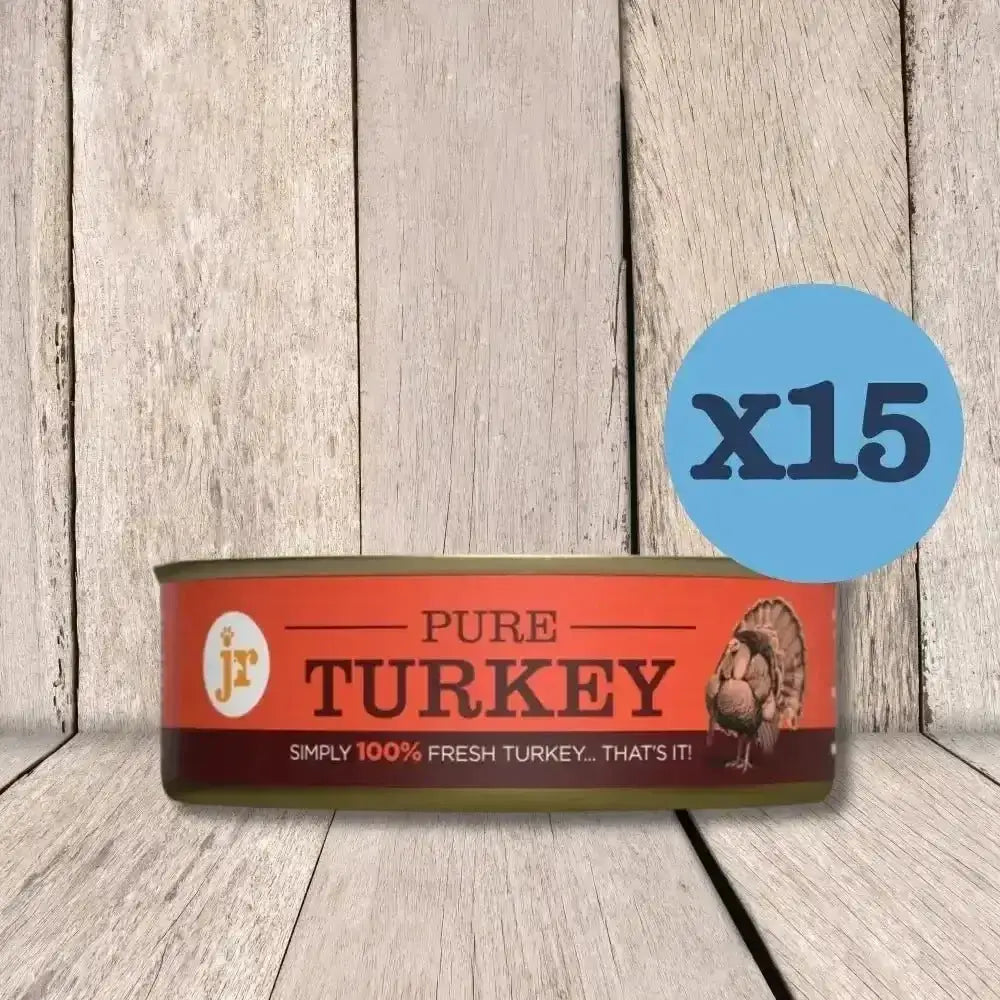 15-pack pure turkey canned food for JR Pure Turkey Topper & Mixer 80g