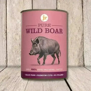 JR Pure Wild Boar Topper & Mixer 400g pink can with animal illustration
