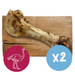 Jumbo Ostrich Bone Dog Chew - 2 x Jumbo Ostrich Bone - 10% Off - Natural Dog Chew