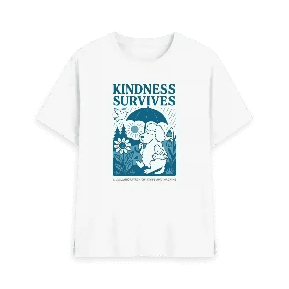 White Printed T-shirt Front