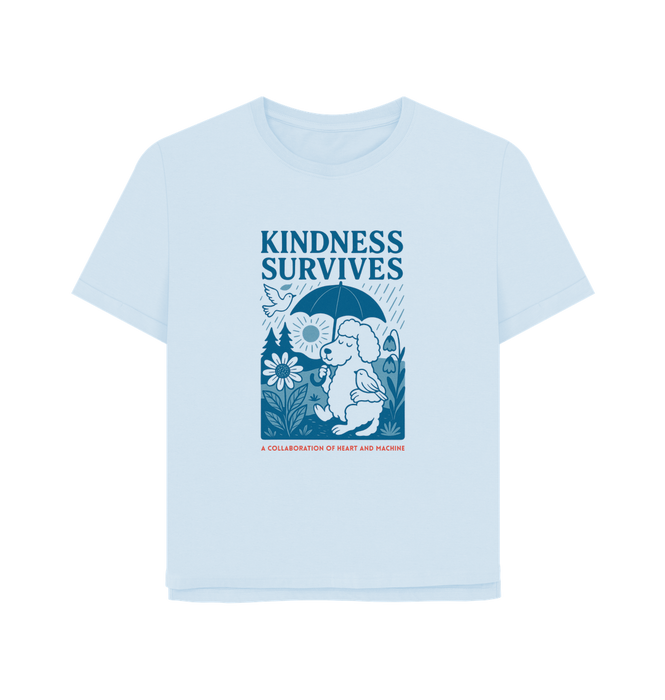 Sky Blue Printed T-shirt