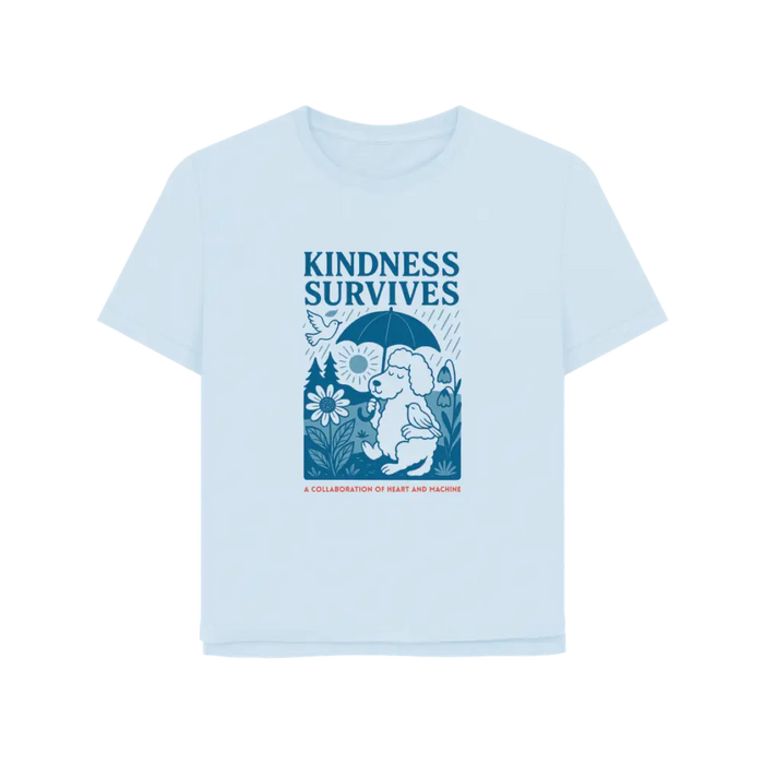 Sky Blue Printed T-shirt