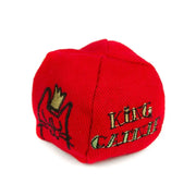 Red King Clink Plush Ball Cat Toy with Crown Design