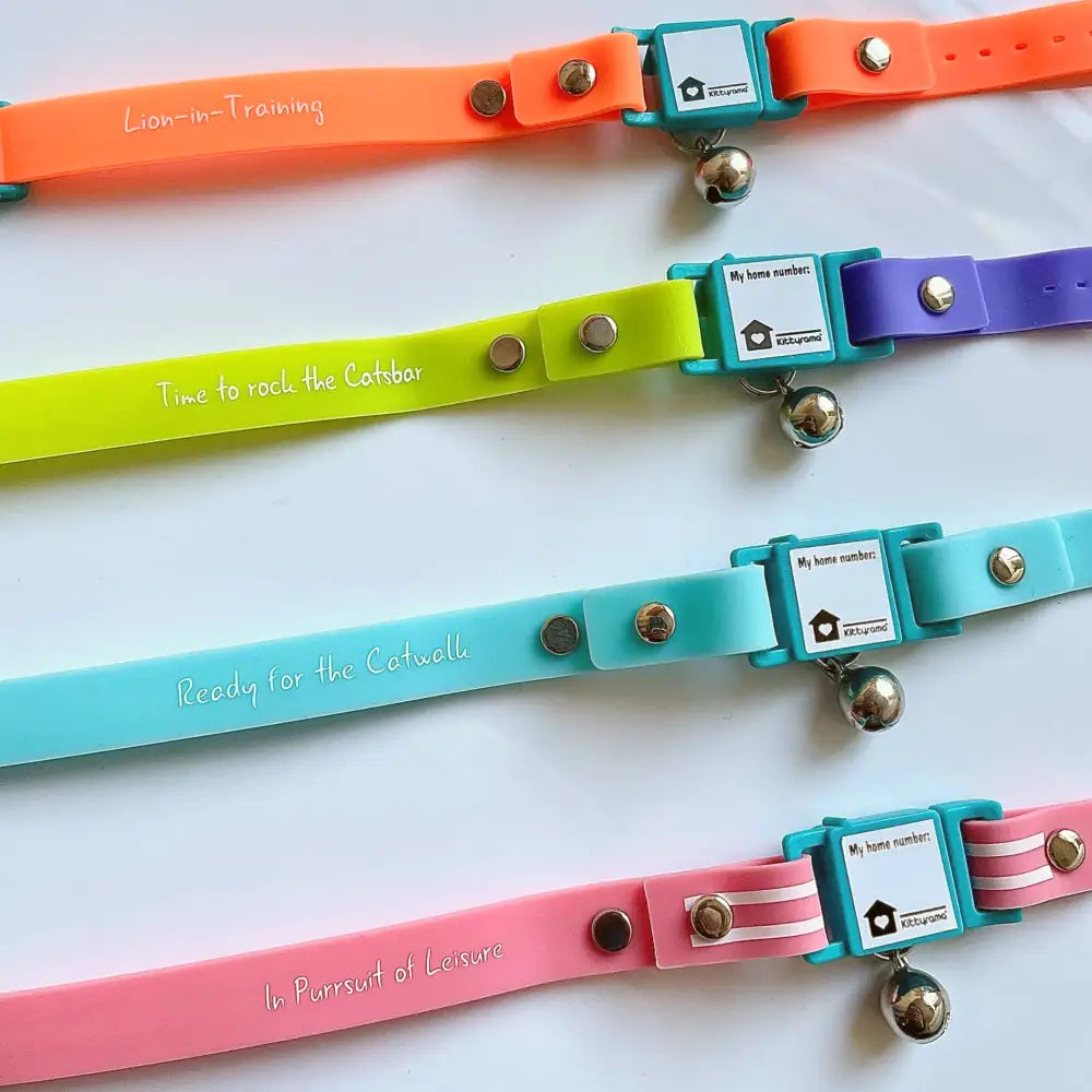 KITTYRAMA BERMUDA CAT COLLAR - Quick Release Breakaway Hypoallergenic - Cat Supplies