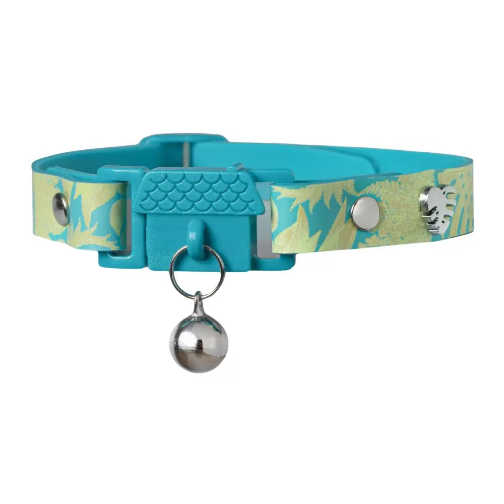 KITTYRAMA BOTANICALS JUNGLE CAT COLLAR - Quick Release Breakaway Hypoallergenic - Cat Supplies