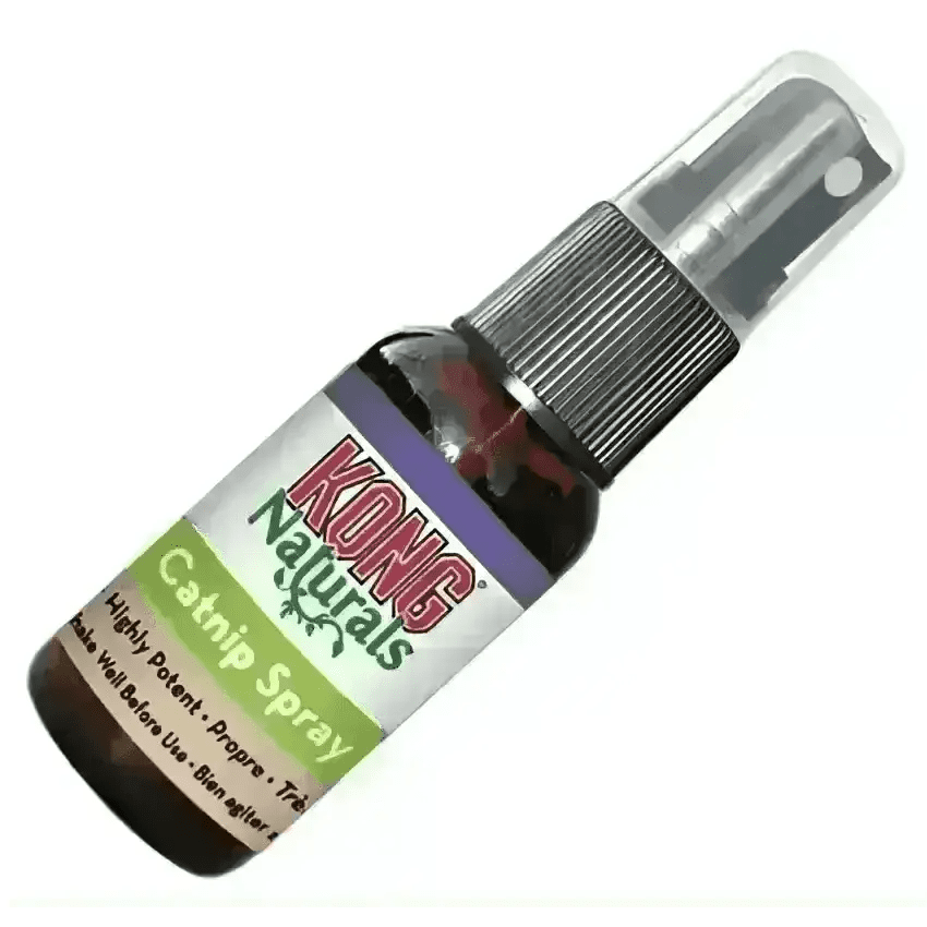 KONG Naturals catnip spray bottle with purple green label