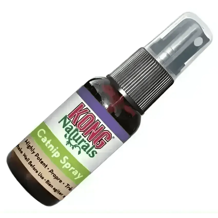 KONG Naturals catnip spray bottle with purple green label