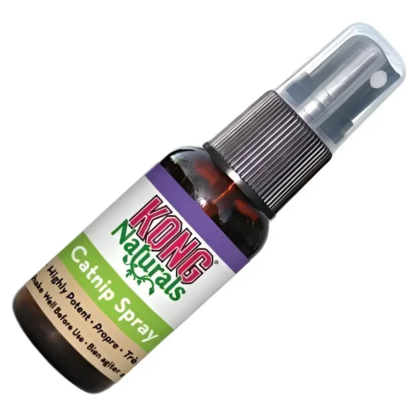 KONG Naturals catnip spray bottle with purple green label