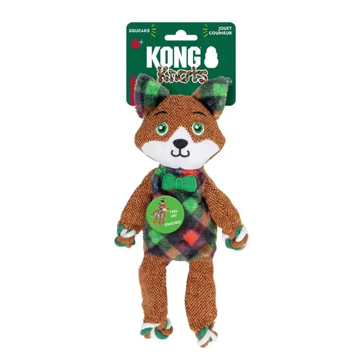 Kong Holiday Floppy Knots Dapper Assorted Dog Toy - Toys | Natural Pet Shop