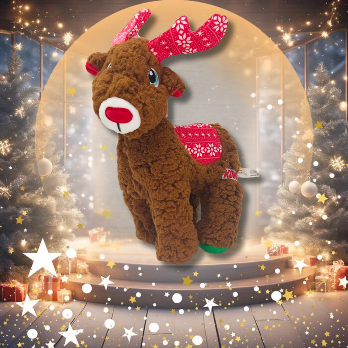 KONG Holiday Sherps Reindeer Medium | Festive toys for dogs