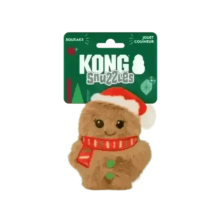 Kong Holiday Snuzzles Mini Santa Gingerbread Dog Toy - Toys | Natural Pet Shop