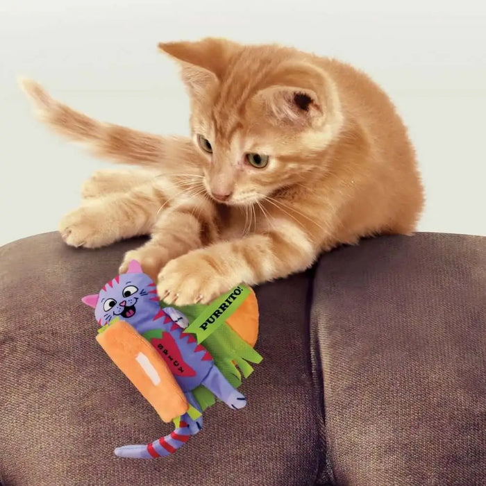 KONG Pull-A-Partz Purrito Cat Toys KONG