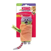 KONG Pull-A-Partz Purrito plush catnip toy for pounce fun and hunting instincts