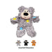 KONG Softies Patchwork Bear Cat Toys KONG