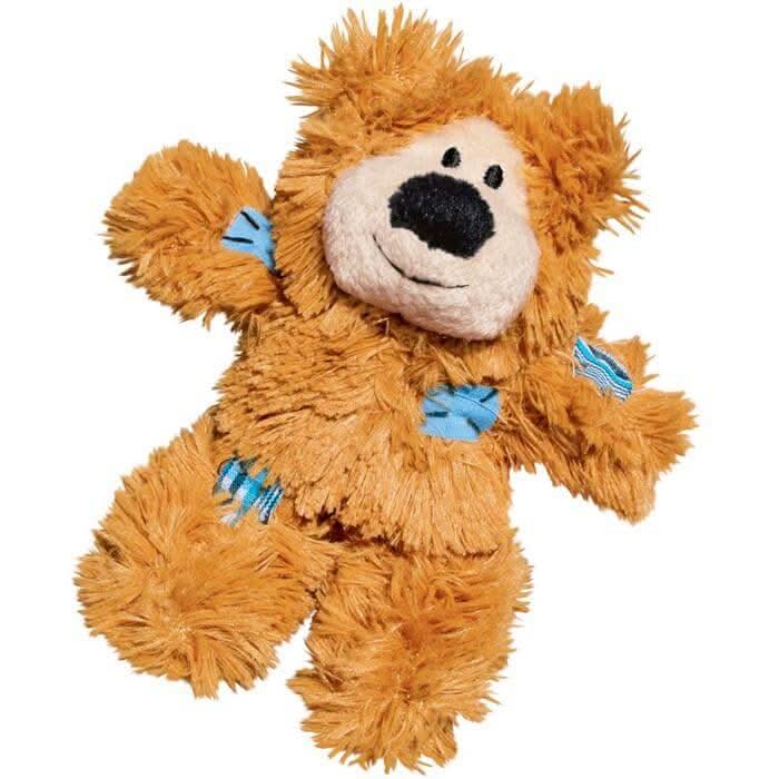 KONG Softies Patchwork Bear Cat Toys KONG