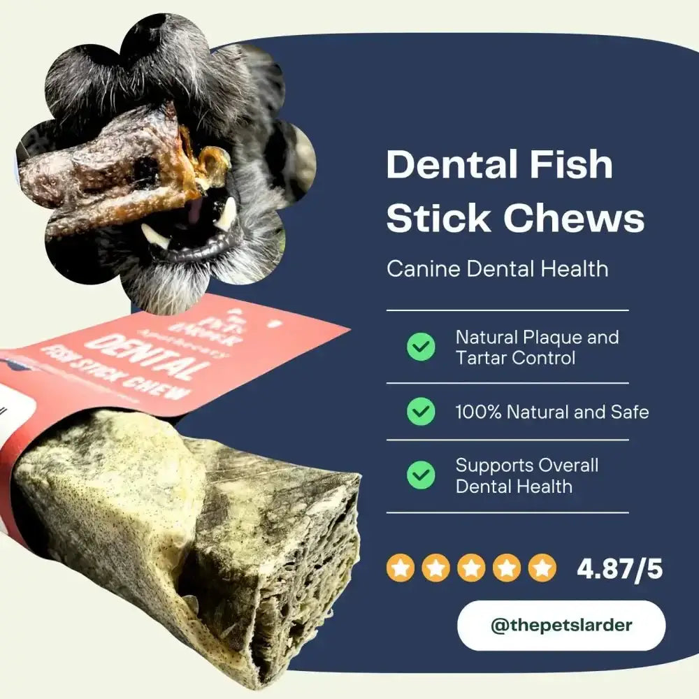 Large Pets Larder Fish natural dog chew fish stick chews 1kg bag