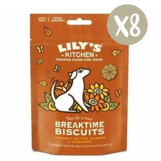 Lily’s Kitchen Breaktime Biscuits - Box of 8 - Natural Treats For Dogs