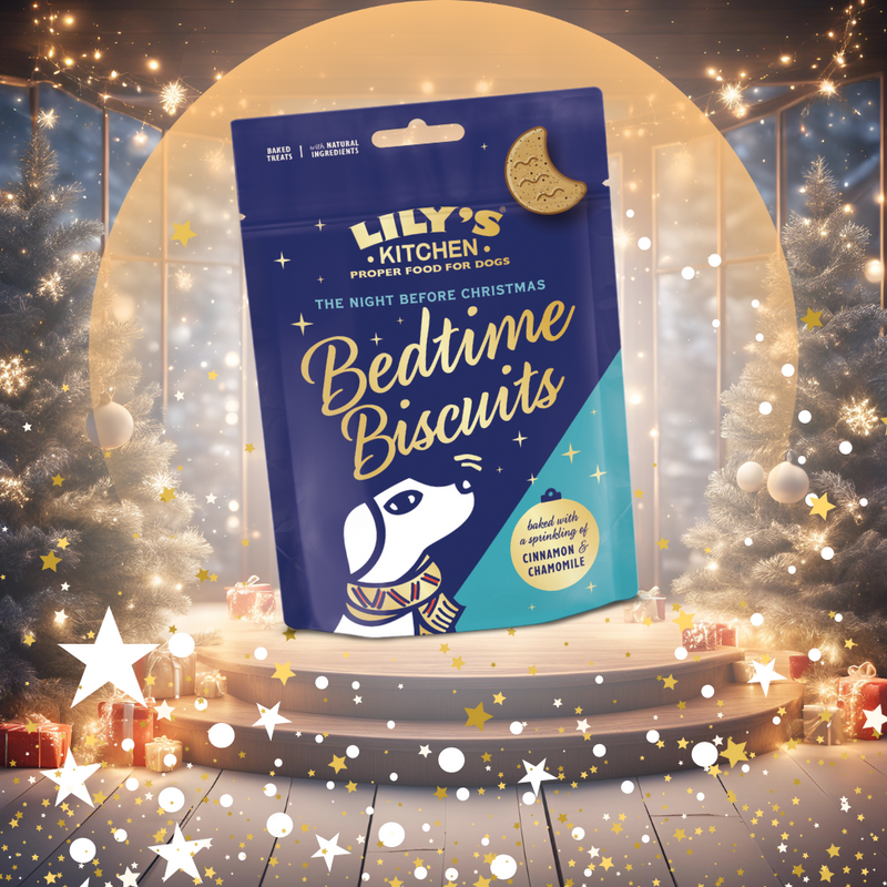 Lily’s Kitchen Christmas Bedtime Biscuits - 80g - Natural Treats For Dogs