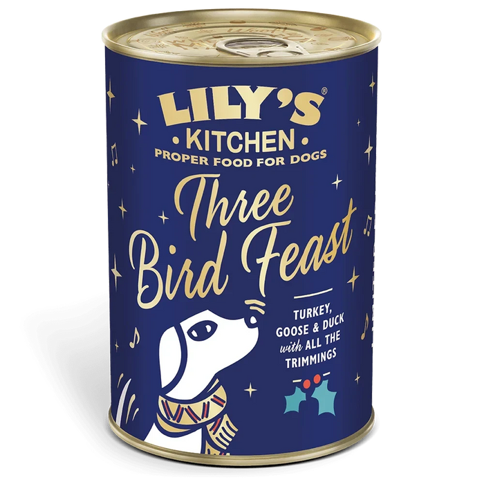 Lily's Kitchen Dog Christmas Three Bird Feast 400g