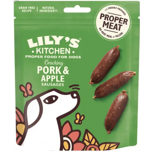 Lily's Kitchen Dog Cracking Pork & Apple Sausages 70g Dog Treats Lily's Kitchen