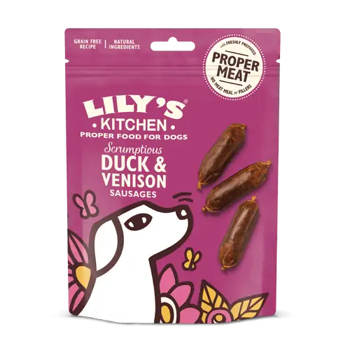 Lily's Kitchen Duck and Venison Sausages Dog Treats Lily's Kitchen