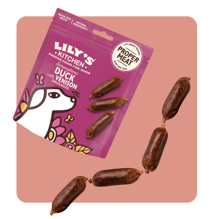 Lily’s Kitchen Duck and Venison Sausages - Natural Treats For Dogs