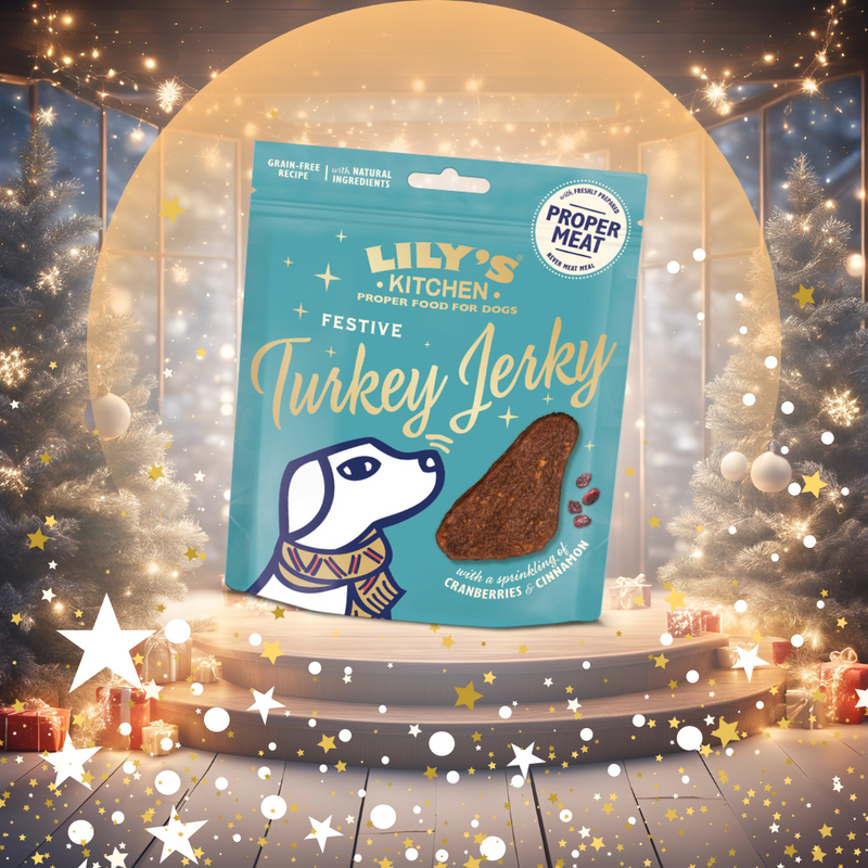 Lily’s Kitchen Festive Christmas Turkey Jerky - Natural Treats For Dogs