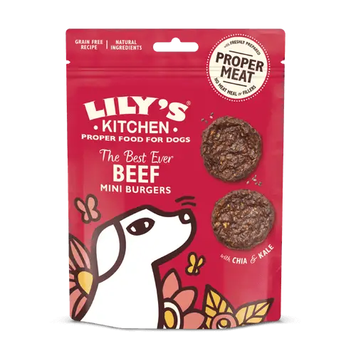 Lily's Kitchen The Best Ever Beef Mini Burgers Dog Treats Lily's Kitchen