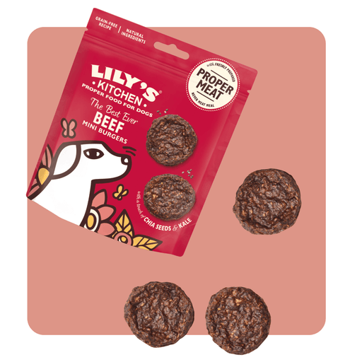 Lily’s Kitchen The Best Ever Beef Mini Burgers - Natural Treats For Dogs